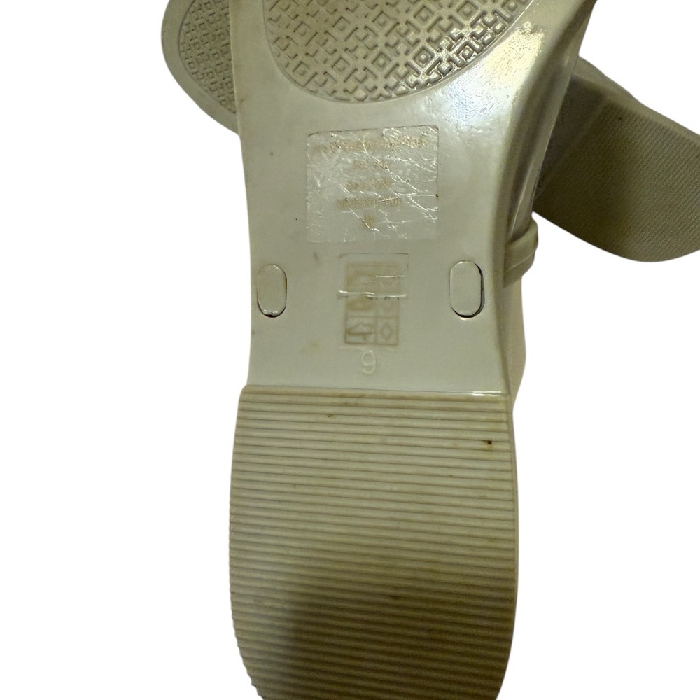 Tory Burch Mini Miller Jelly Thong (River Rock - Silver, size 9 /excellent - Picture 10 of 11
